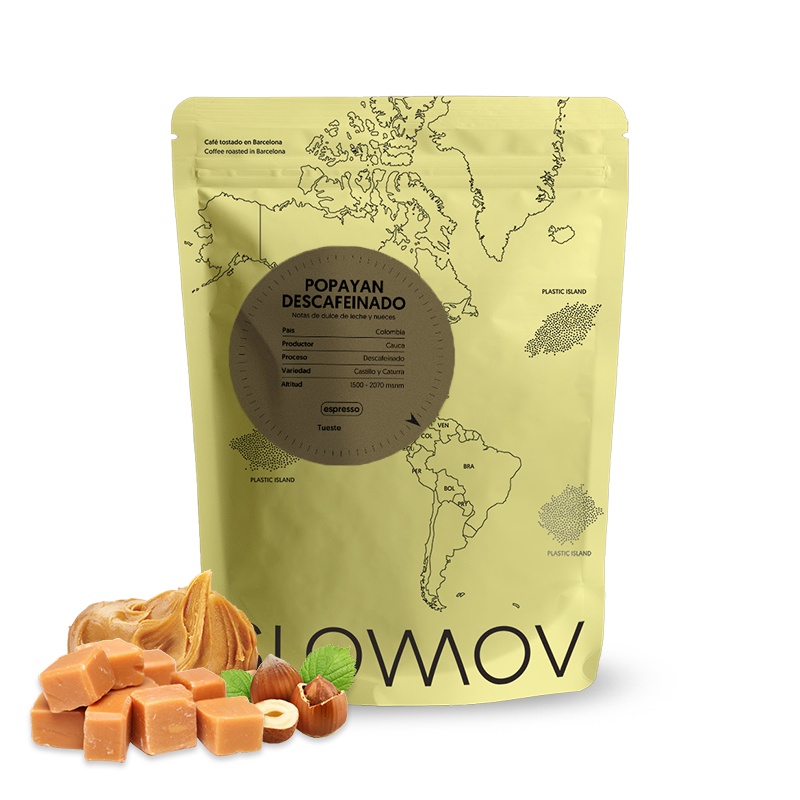Specialty coffee SlowMov Colombia POPAYAN DESCAFEINADO - decaffeinated