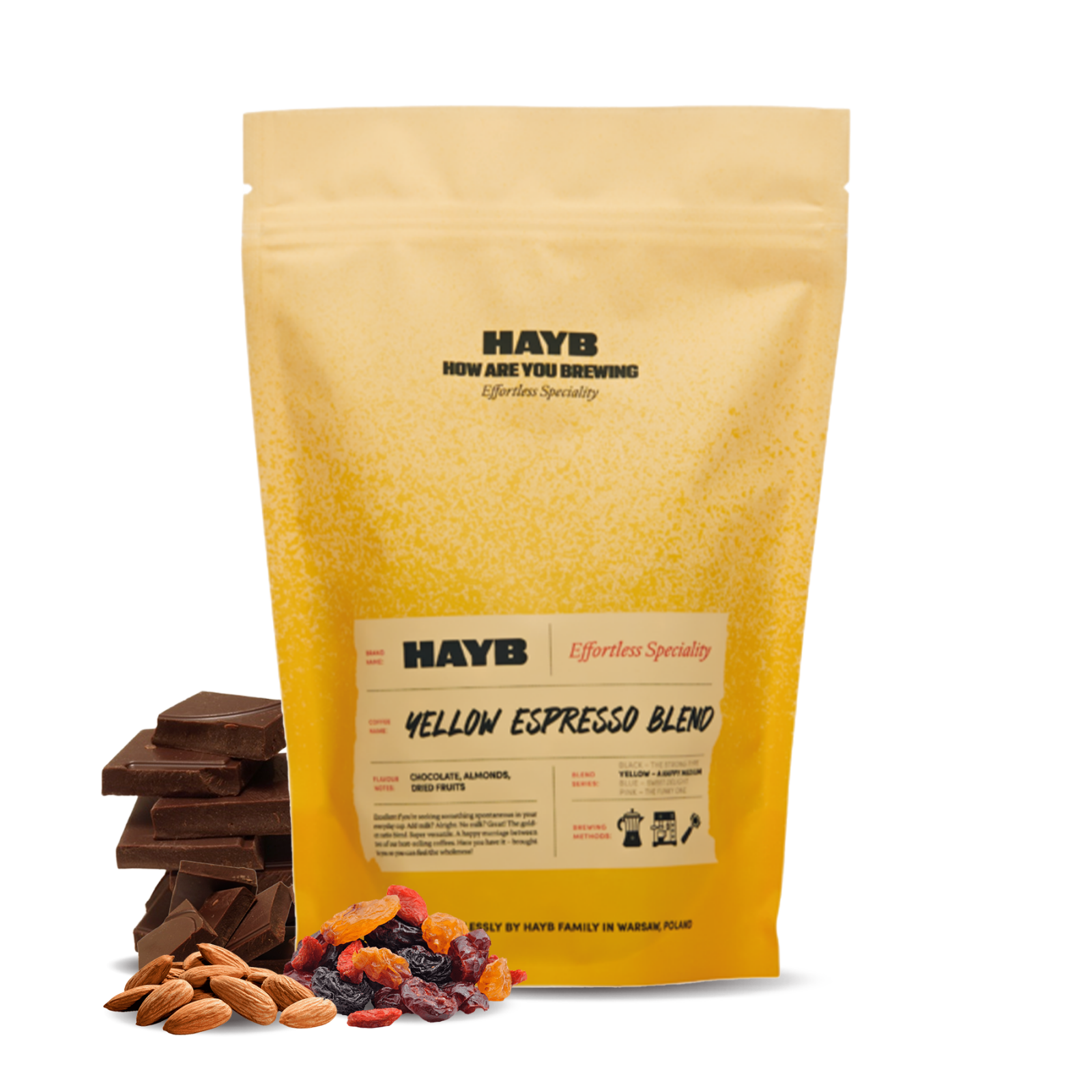 Specialty coffee HAYB Speciality Coffee YELLOW ESPRESSO Blend