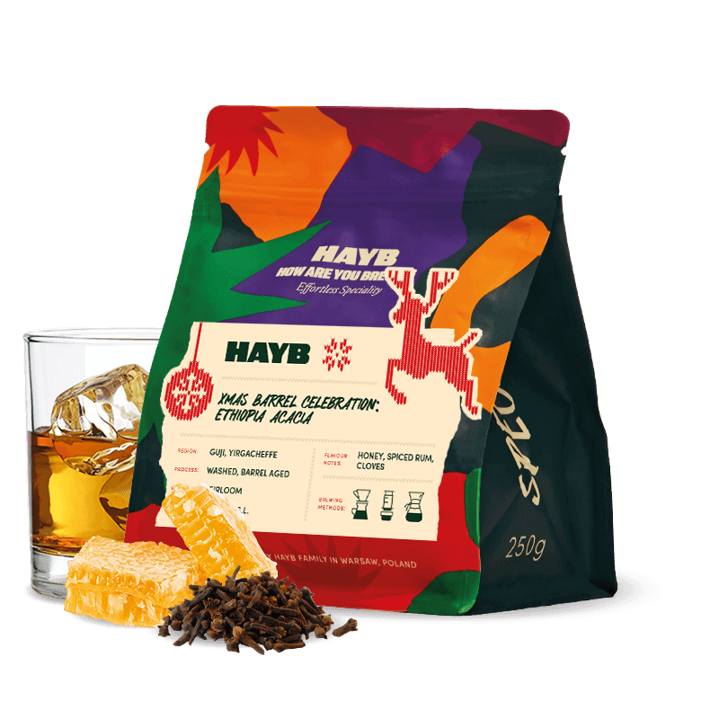 Specialty coffee HAYB Speciality Coffee Ethiopia XMAS BARREL CELEBRATION - Christmas limit - espresso