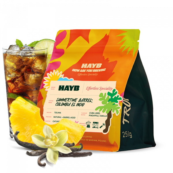Specialty coffee HAYB Speciality Coffee Colombia SUMMERTIME BARREL – Summer Limited Edition – Espresso – 2025
