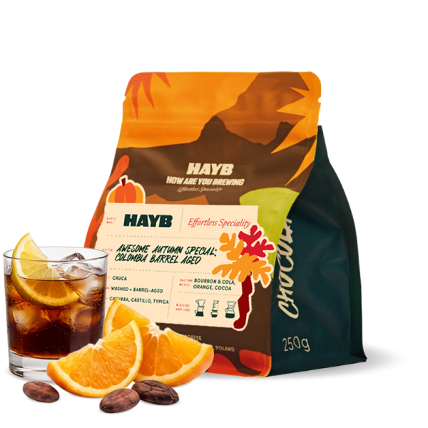 Specialty coffee HAYB Speciality Coffee Colombia AWESOME AUTUMN SPECIAL - barrel-aged - fall edition