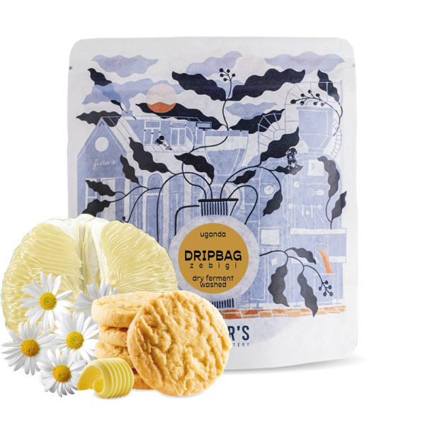 Specialty coffee Father's Coffee Roastery Uganda ZEBIGI - drip bags 5pcs/box.