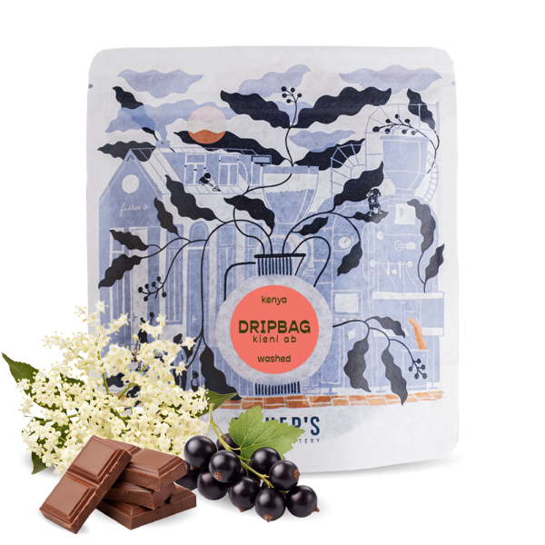 Specialty coffee Father's Coffee Roastery Kenya KIENI AB – drip bags 5pcs/bag.