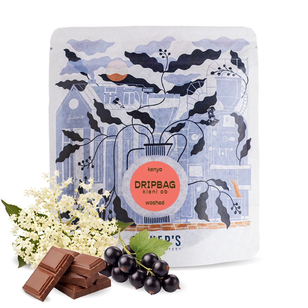 Specialty coffee Father's Coffee Roastery Kenya KIENI AB – drip bags 5pcs/bag.