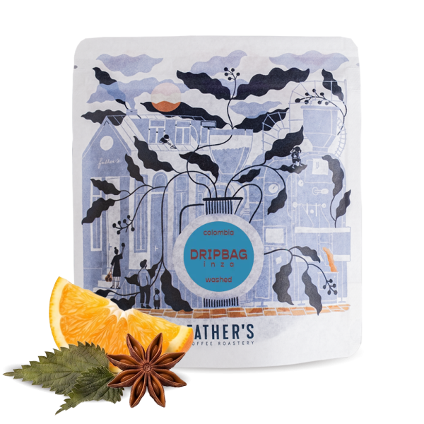 Specialty coffee Father's Coffee Roastery Colombia INZÁ – drip bags 5pcs/bag.