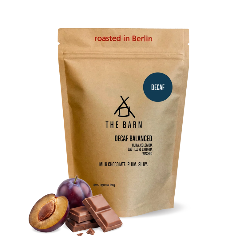 Specialty coffee The Barn Colombia HUILA DECAF - decaffeinated