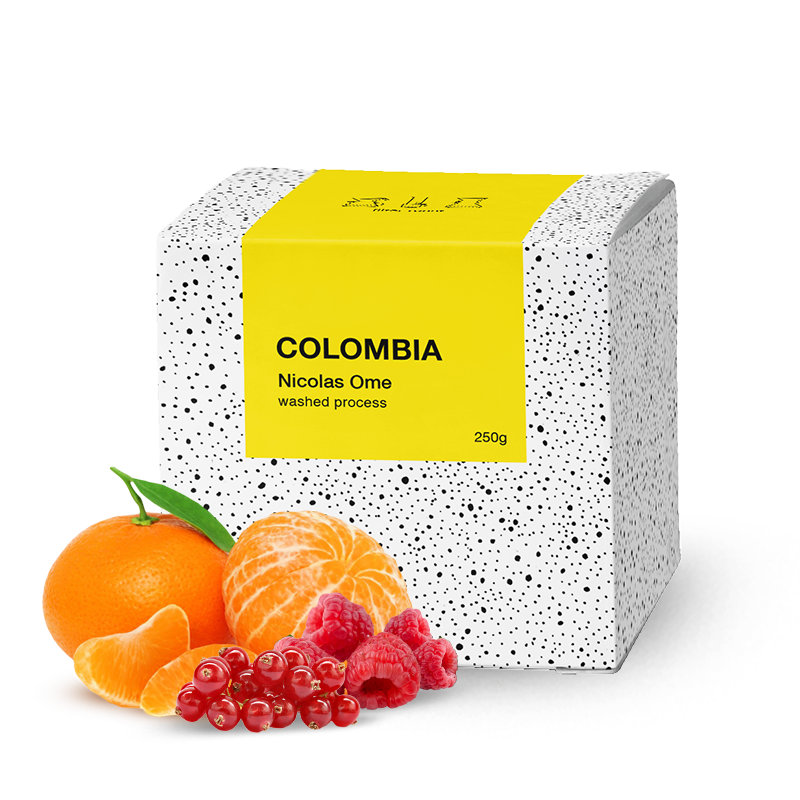 Specialty coffee BeBerry Coffee Colombia NICOLAS OME - pink bourbon