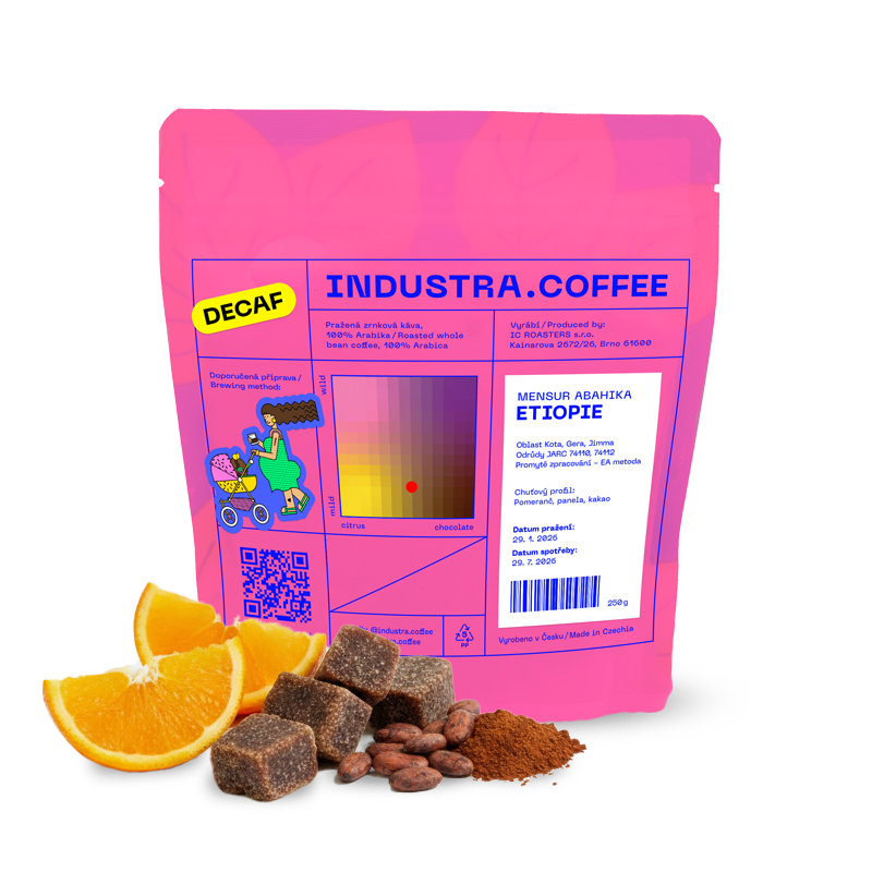 Specialty coffee Industra Coffee Ethiopia MENSUR ABAHIKA - decaffeinated