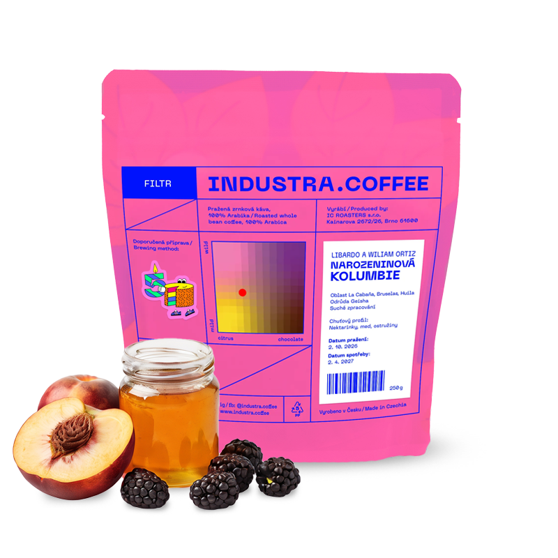 Specialty coffee Industra Coffee Colombia WILIAM AND LIBARDO ORTIZ - Birthday Coffee - 200 g
