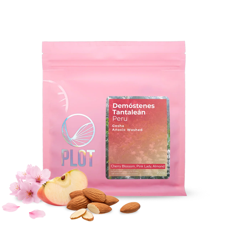 Specialty coffee PLOT roasting Peru DEMÓSTENES TANTALEÁN - Gesha - 200 g