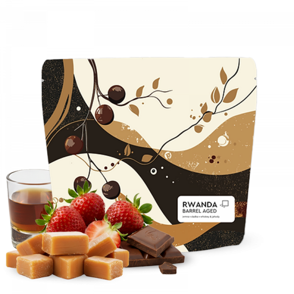 Specialty coffee Jedno Kafe Rwanda BARREL AGED - aged in whiskey barrels