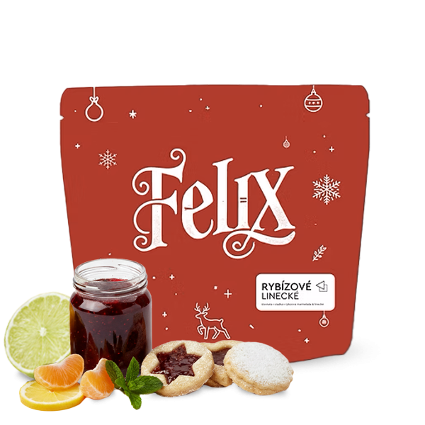 Specialty coffee Jedno Kafe CHRISTMAS FELIX - Currant Linzer Cookies
