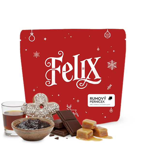Specialty coffee Jedno Kafe VÁNOČNÍ FELIX - Rumový perníček
