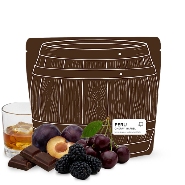 Specialty coffee Jedno Kafe Peru CHERRY BARREL - aged in whiskey barrels