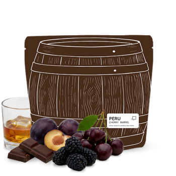 Peru CHERRY BARREL - aged in whiskey barrels - espresso - Jedno Kafe