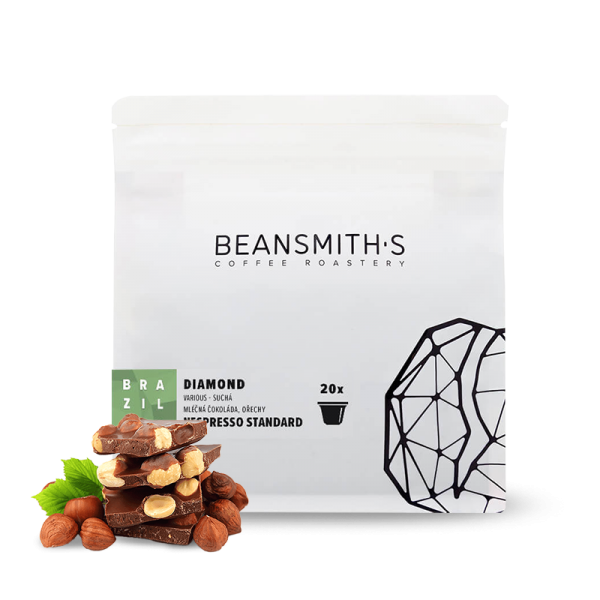 Specialty coffee Beansmith.s Brazil DIAMOND - nespresso capsules 20 pcs/pack