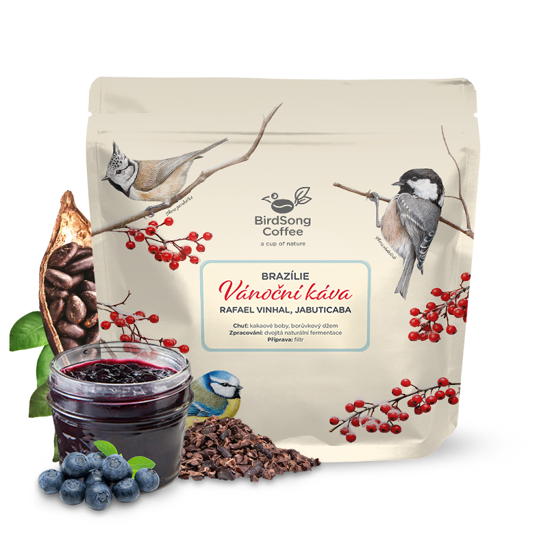 Specialty coffee BirdSong Coffee Brazil RAFAEL VINHAL JABUTICABA JAM - Christmas coffee