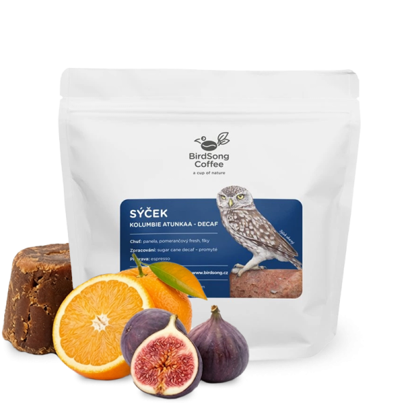 Specialty coffee BirdSong Coffee Colombia ATUNKAA DECAF - decaffeinated - 200g