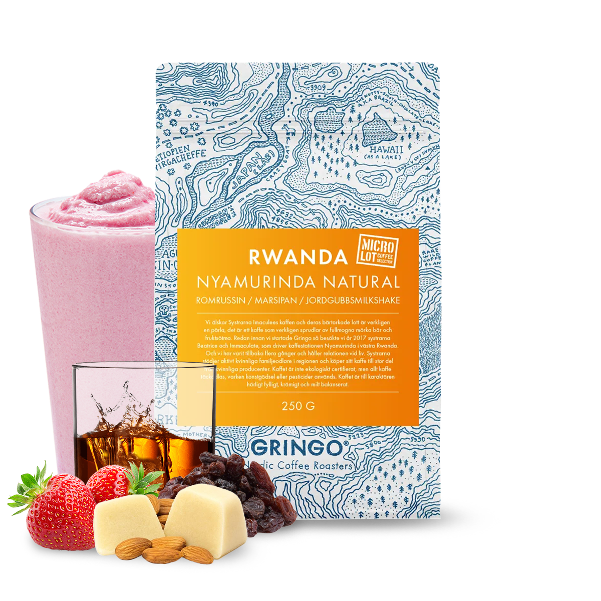 Specialty coffee Gringo Nordic Rwanda NYAMURINDA - natural