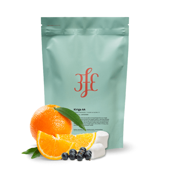 Specialty coffee 3FE Kenya - Kiriga AA: Washed, SL28 & Ruiru 11