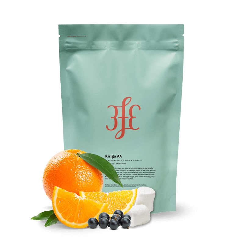 Specialty coffee 3FE Kenya - Kiriga AA: Washed, SL28 & Ruiru 11