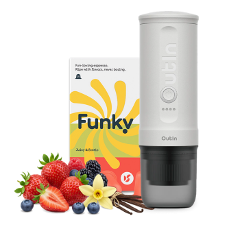 Doubleshot Funky x Outin capsule set - Pearl White