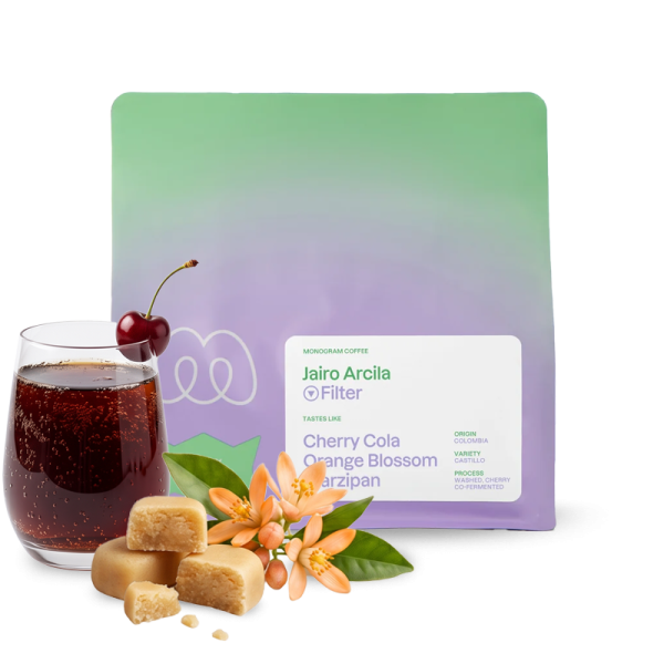 Specialty coffee Monogram coffee Colombia JAIRO ARCILA CHERRY – co-fermented
