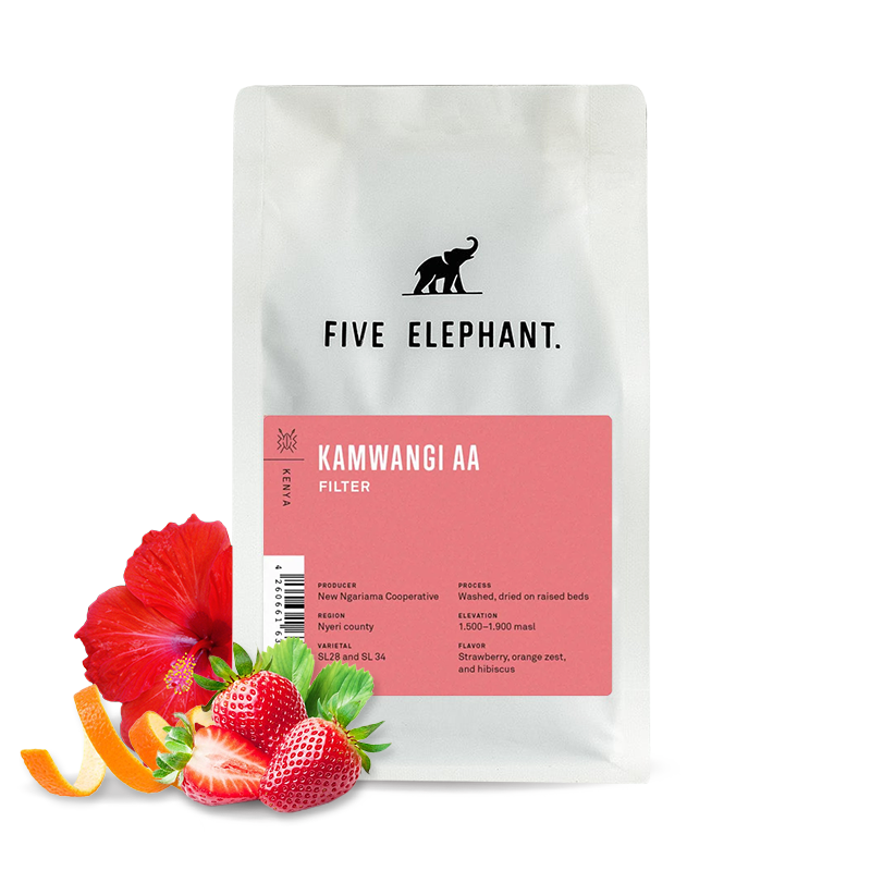 Specialty coffee Five Elephant Kenya KAMWANGI AA