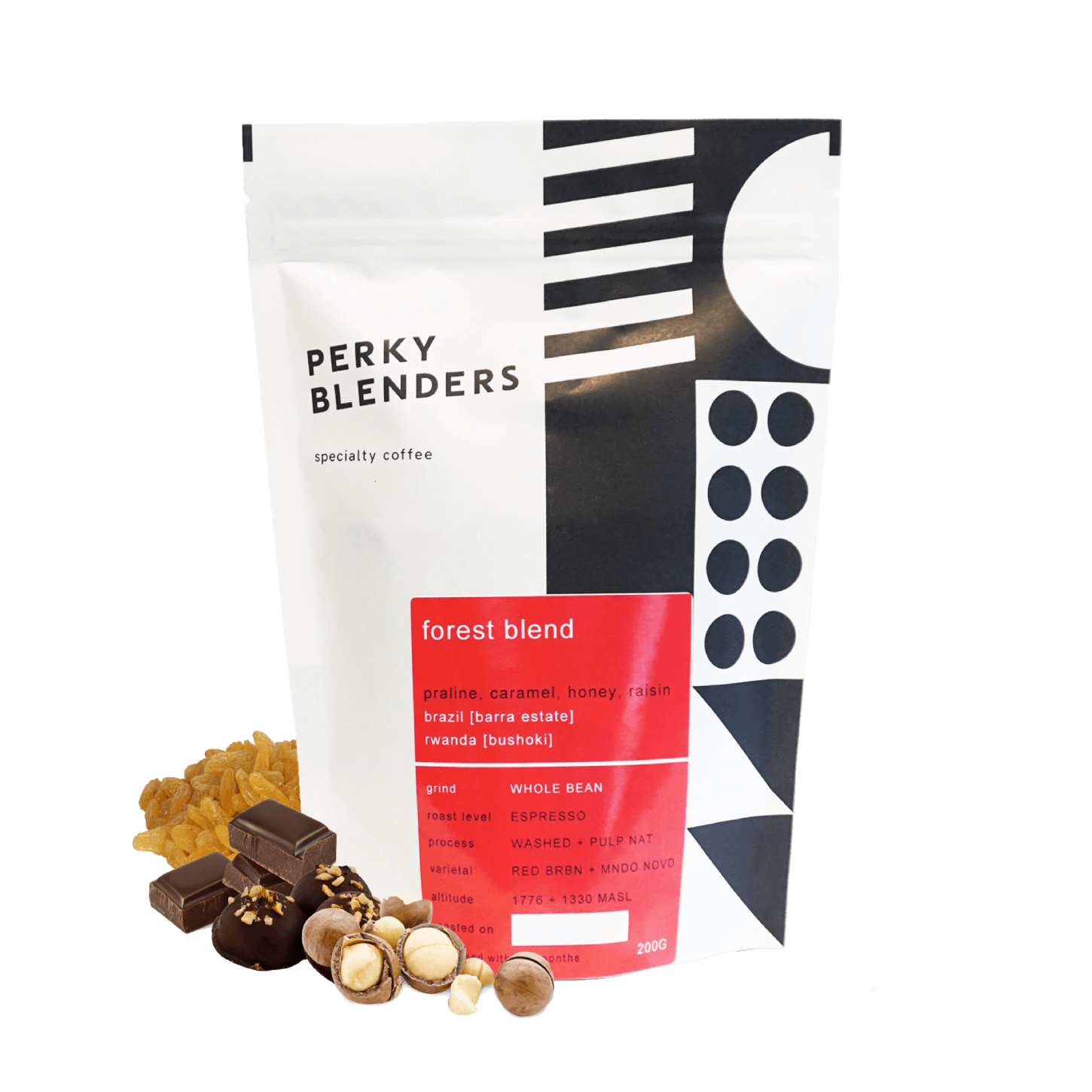 Specialty coffee Perky Blenders Brazilie Kolumbie FOREST BLEND - espresso