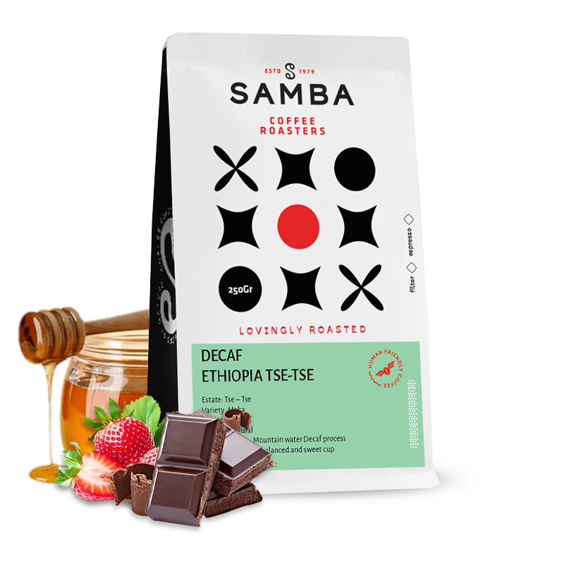 Specialty coffee Samba Ethiopia TSE TSE - decaffeinated