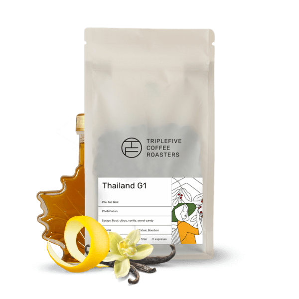 Specialty coffee Triple Five Coffee Roasters Thajsko PTB natural