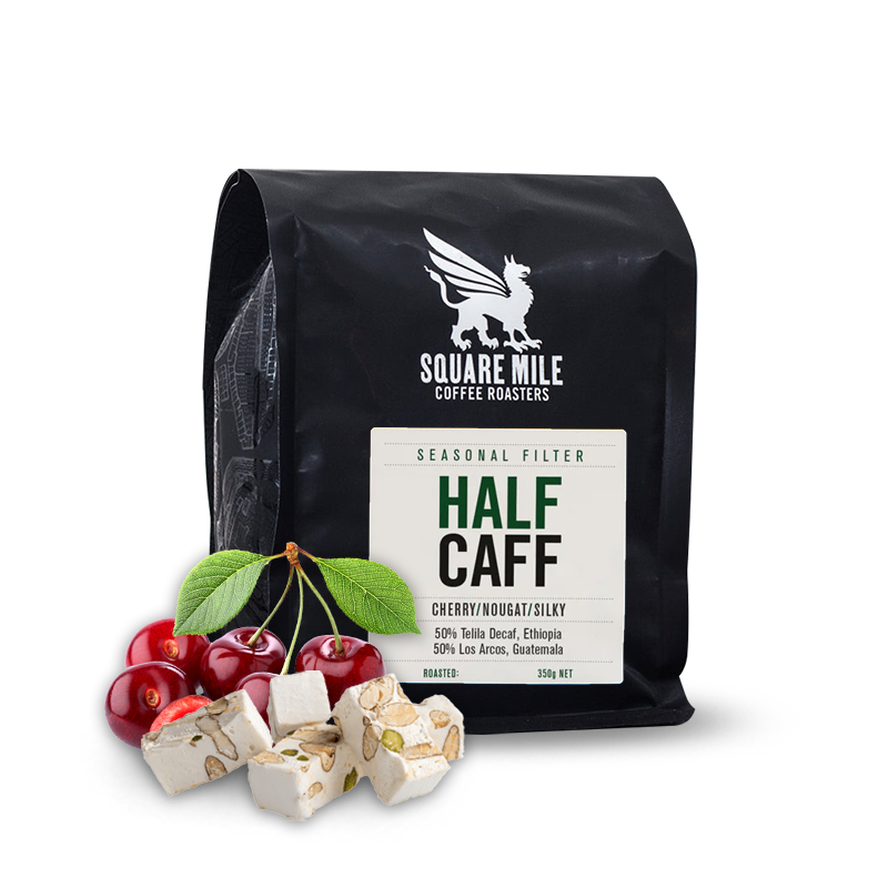 Specialty coffee Square Mile HALF CAFF blend - low caffeine 8/24