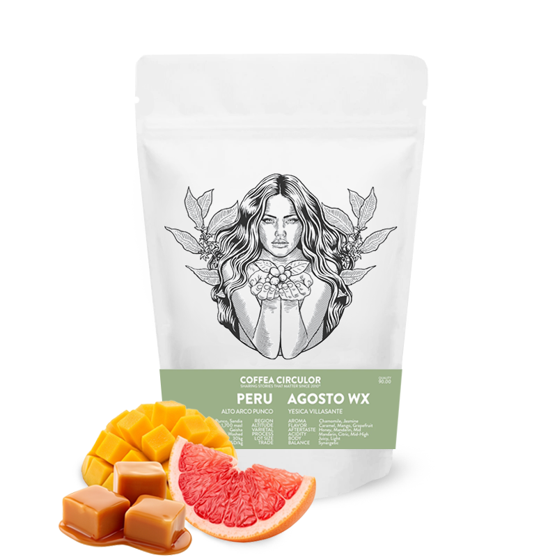 Specialty coffee Coffea Circulor Peru AGOSTO WX - Geisha - 100g