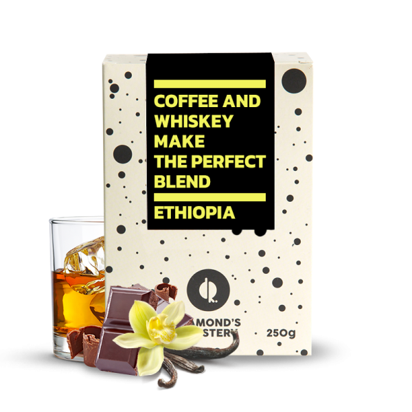 Specialty coffee Diamond's Roastery Ethiopia BOMBE - maturing in whiskey barrels