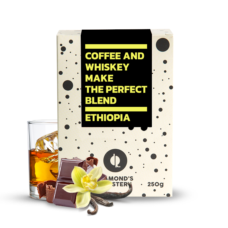 Specialty coffee Diamond's Roastery Ethiopia BOMBE - maturing in whiskey barrels