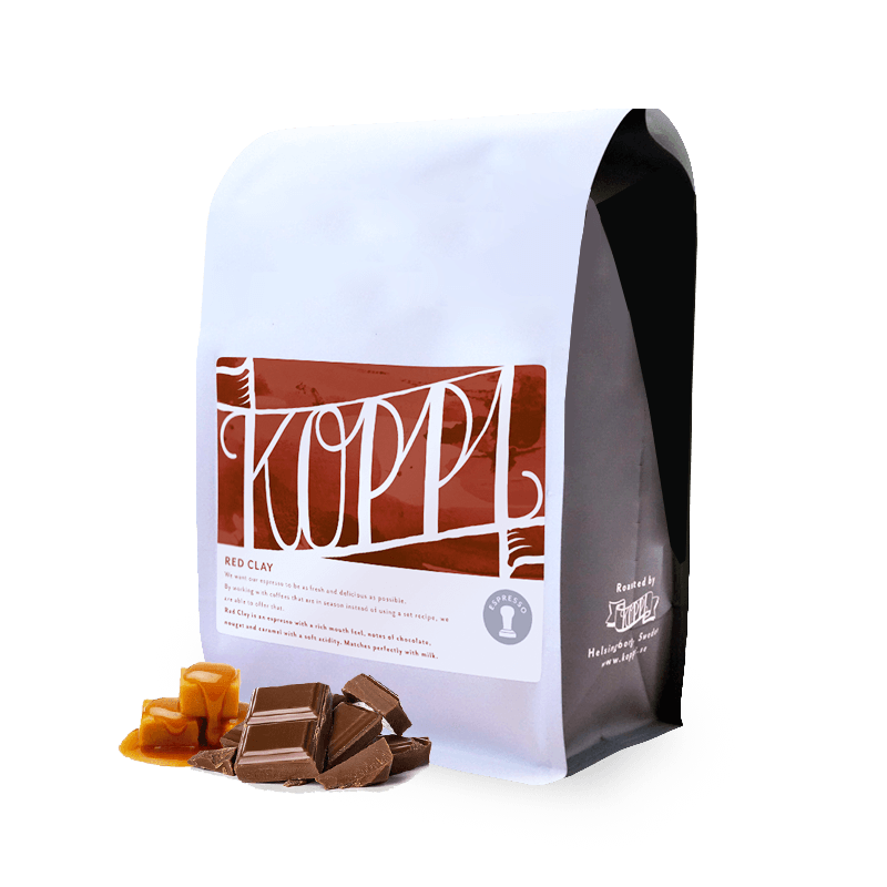 Specialty coffee Koppi RED CLAY ESPRESSO blend (MILK DRINKS) - 1500g