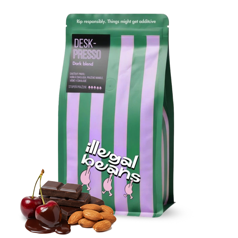 Specialty coffee Illegal Beans DESKPRESSO DARK blend - 1000 g