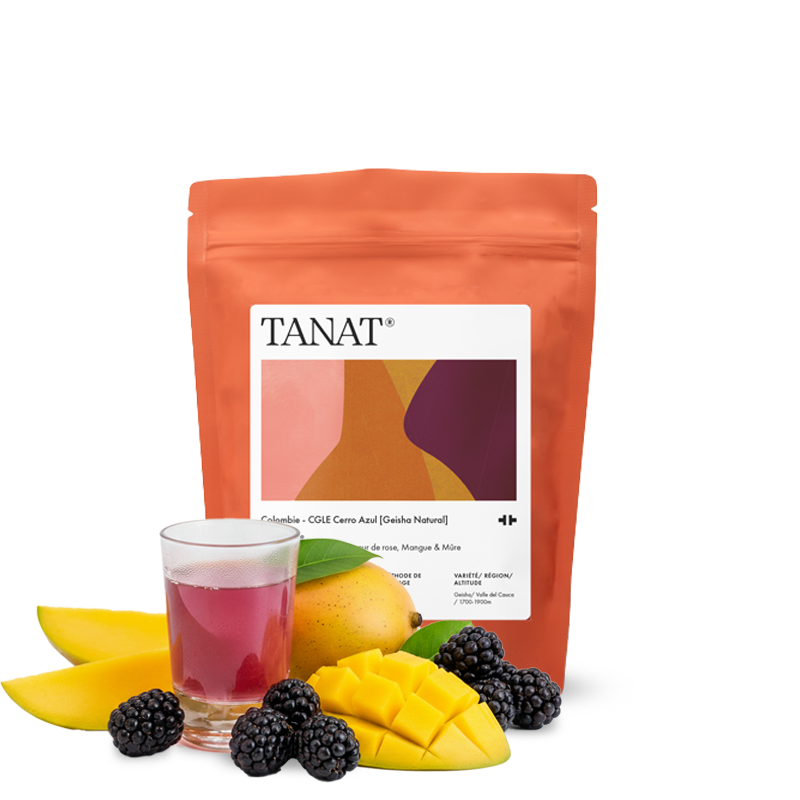 Specialty coffee Tanat Coffee Colombia CERRO AZUL - geisha natural - 100g