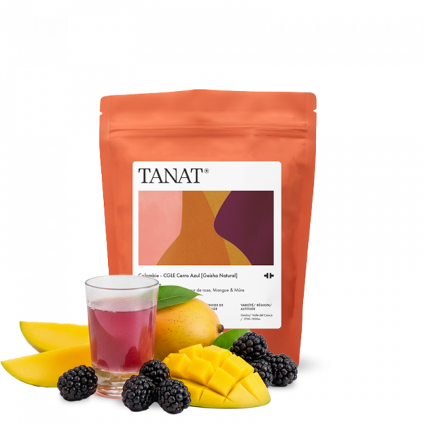 Specialty coffee Tanat Coffee Colombia CERRO AZUL - geisha natural - 100g