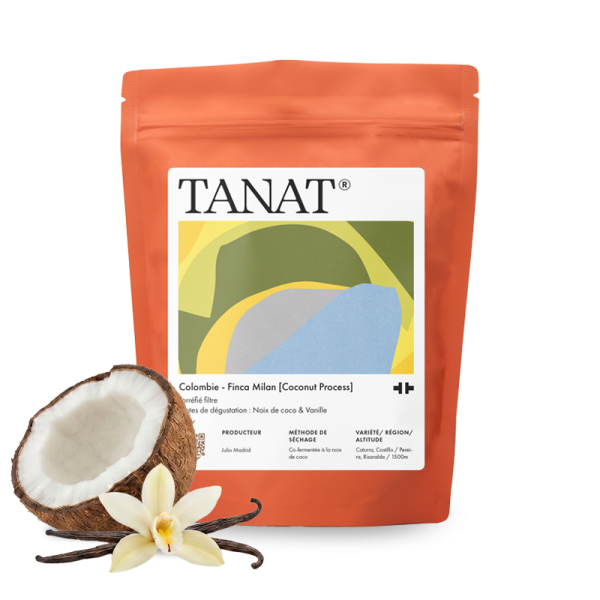 Specialty coffee Tanat Coffee Colombia FINCA MILAN - Coconut Process