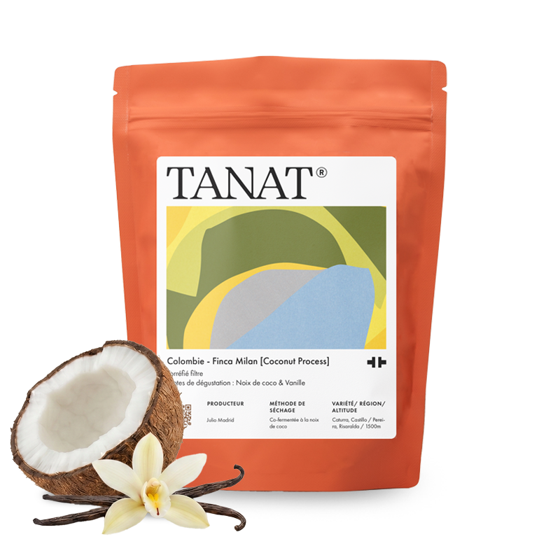 Specialty coffee Tanat Coffee Colombia FINCA MILAN - Coconut Process