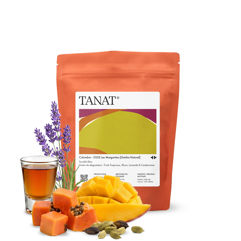 Specialty coffee Tanat Coffee Colombia CGLE LAS MARGARITAS - Geisha 100g