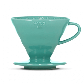 Dripper Hario V60-02 - ceramic turquoise green + 40 filters