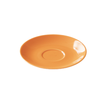 Origami Aroma Cup porcelain saucer - orange