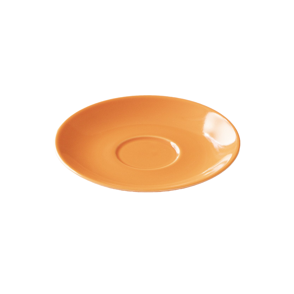 Origami Aroma Cup porcelain saucer - orange