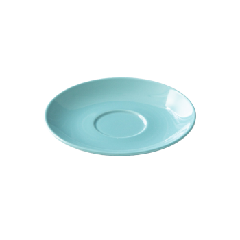 Origami Aroma Cup porcelain saucer - turquoise