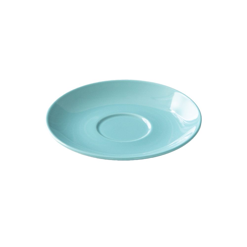 Origami Aroma Cup porcelain saucer - turquoise