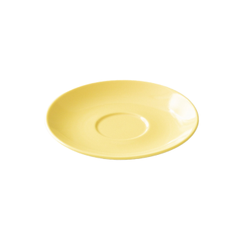 Origami Aroma Cup porcelain saucer - yellow
