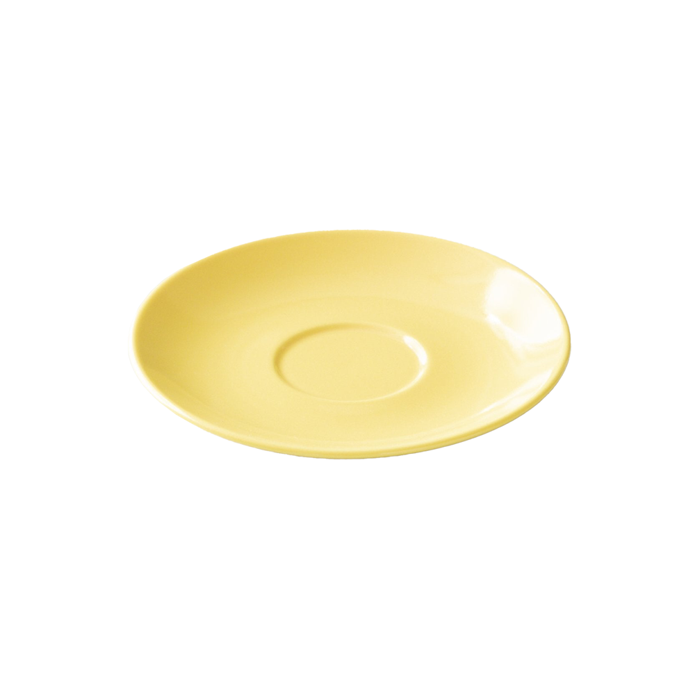 Origami Aroma Cup porcelain saucer - yellow