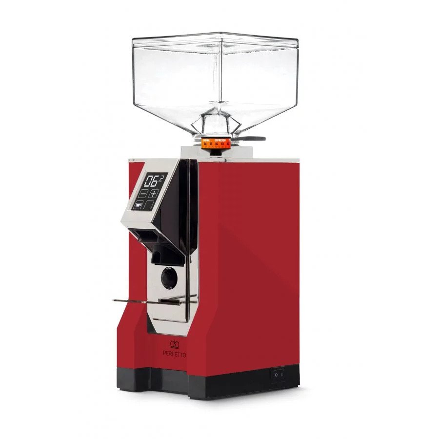 Eureka Mignon Perfetto 16CR Electric Grinder - Red